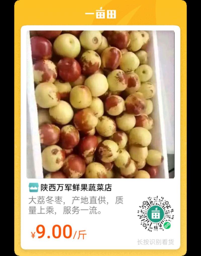 【鲜枣供应】冬枣陕西大荔冬枣货源充足来电咨询欢迎视频看货