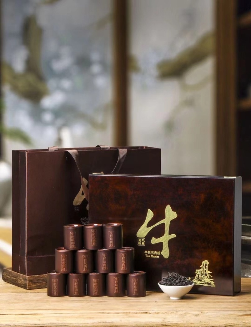 牛栏坑肉桂250g武夷山岩茶木盒小罐装茶叶高端茶礼