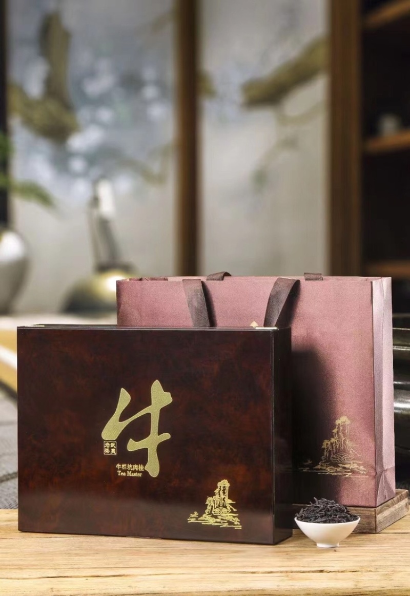 牛栏坑肉桂250g武夷山岩茶木盒小罐装茶叶高端茶礼