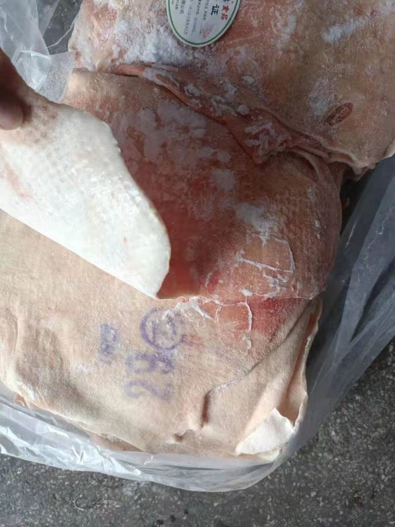 猪冻品肥猪无油无毛中方皮
