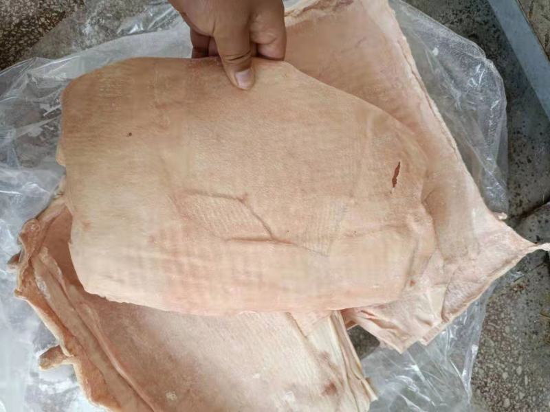 猪冻品肥猪无油无毛中方皮