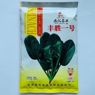 丰胜一号菠菜种子进口丹麦品种，杂交一代圆叶产量品种种子