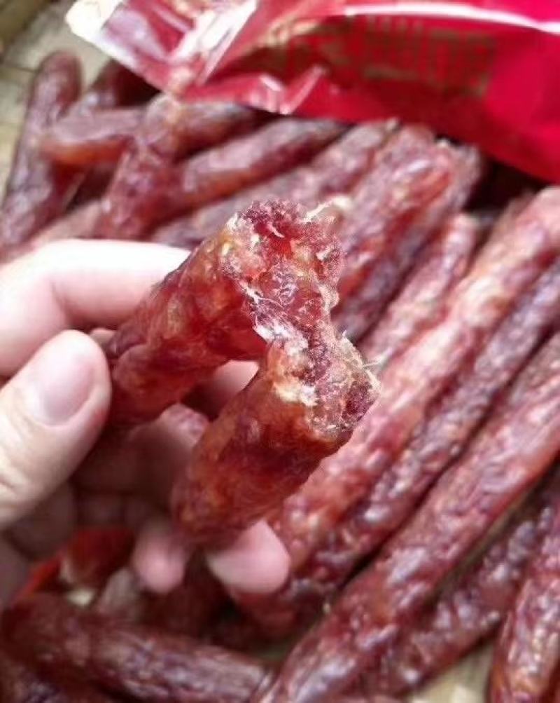 北海海鲜腊肠瑶柱虾米肠广式腊肠海味腊肠