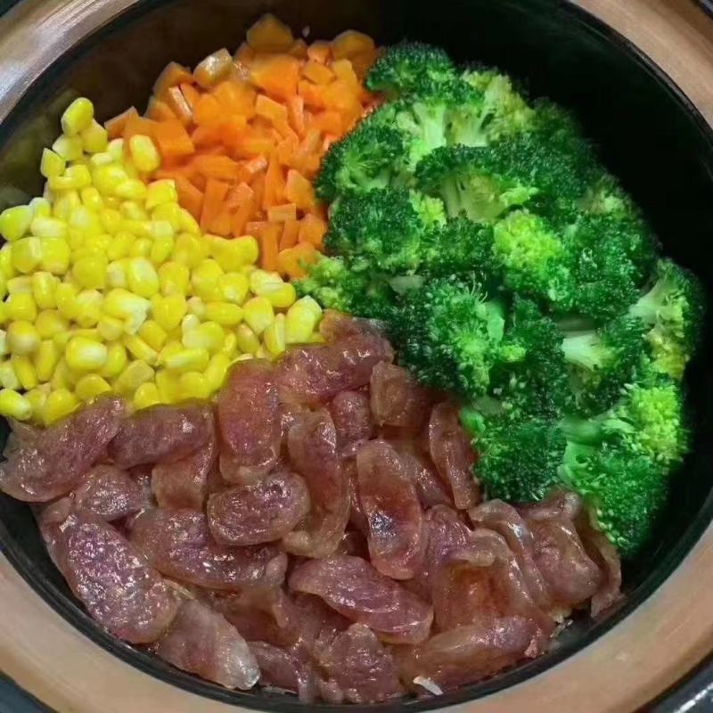 北海海鲜腊肠瑶柱虾米肠广式腊肠海味腊肠