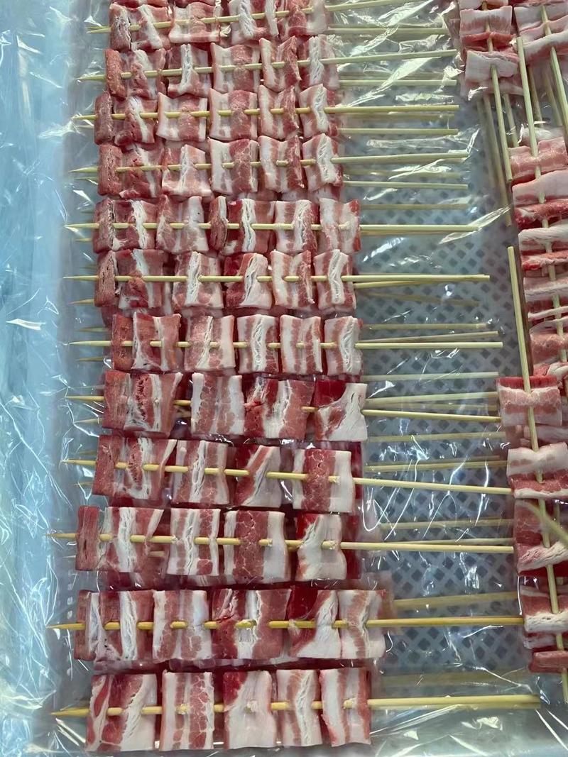 厂家批发五花肉串原切量大优惠