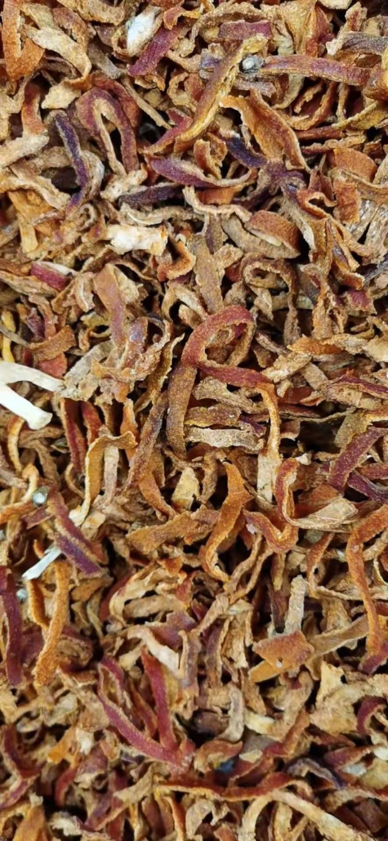 烘干陈皮丝，纯桔子皮，无杂皮，含量够，统货