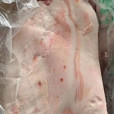 国产肥猪去皮五花肉，25公斤4/5片。厂家直销