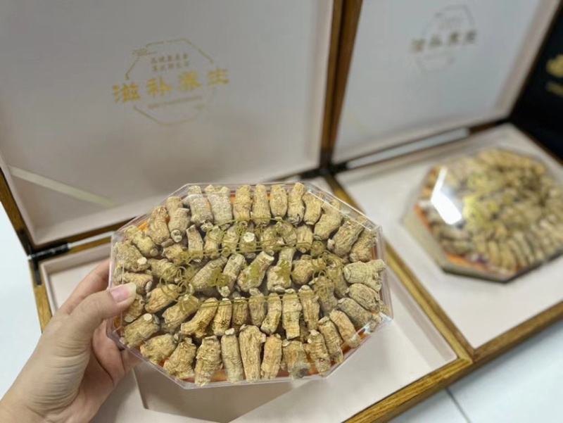 花旗参进口圆粒西洋参粒头参味浓郁高端配送手提袋送礼佳品