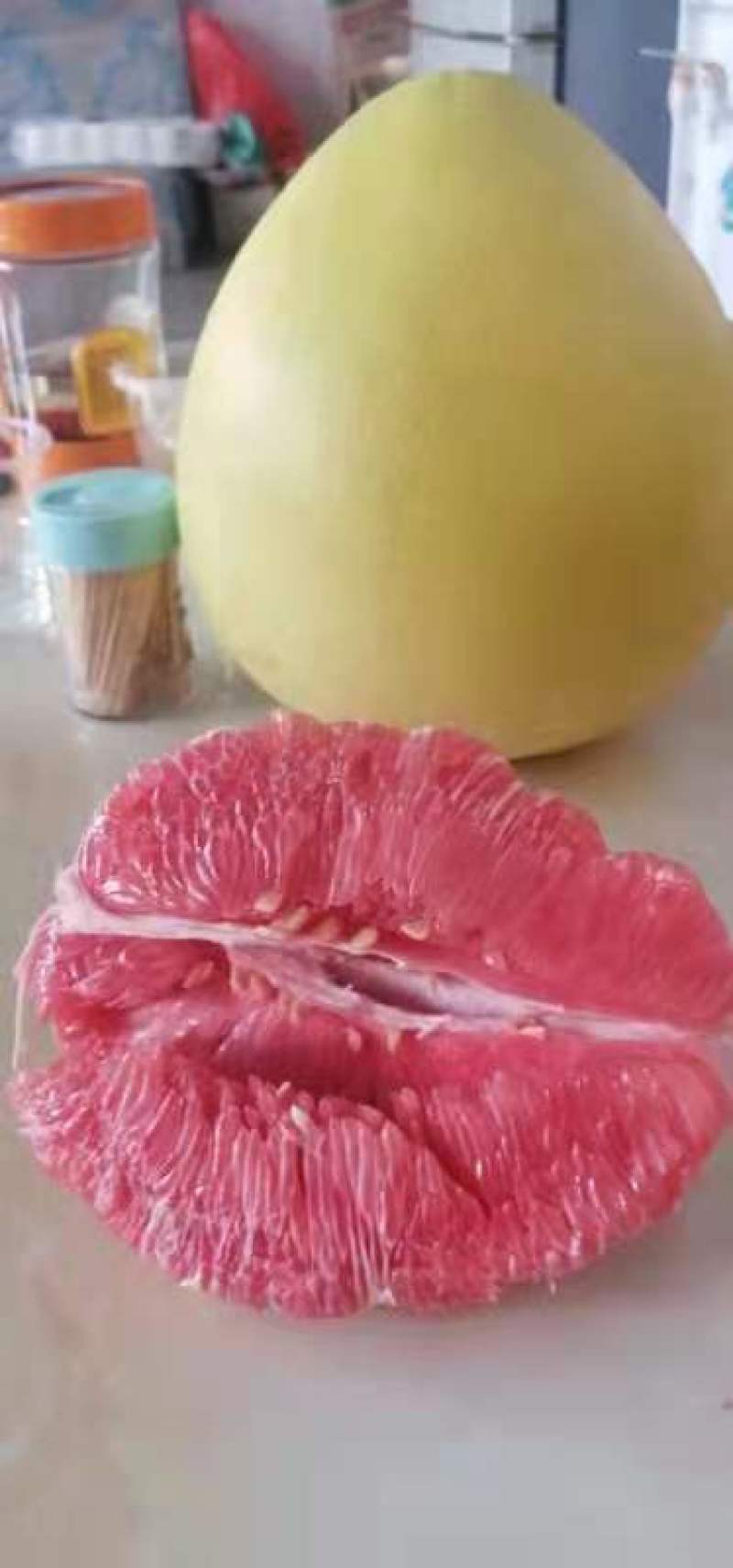 三红柚红心密柚白心柚市场了水份充足
