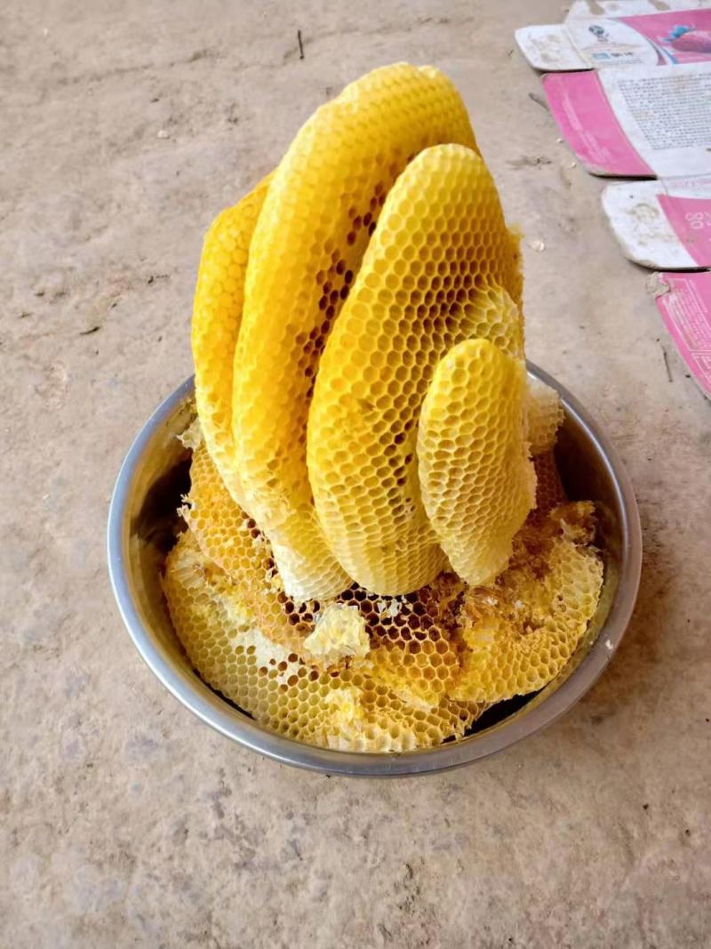 高山蜂蜜，百花蜜，槽蜜，土蜂蜜。一年取一次蜜，成熟老蜜。