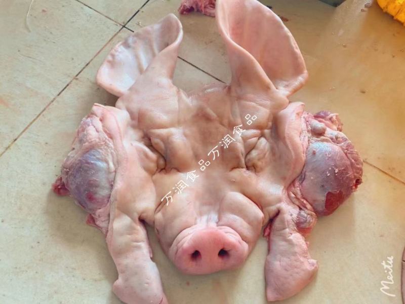 带耳头皮20斤去骨猪头肉带耳朵纯国产鲜冻猪脸肉纯干货