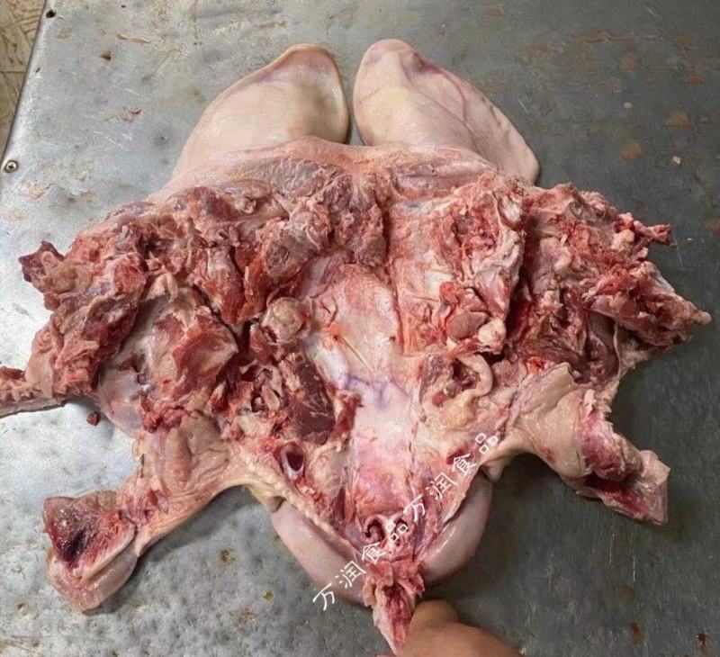 带耳头皮20斤去骨猪头肉带耳朵纯国产鲜冻猪脸肉纯干货