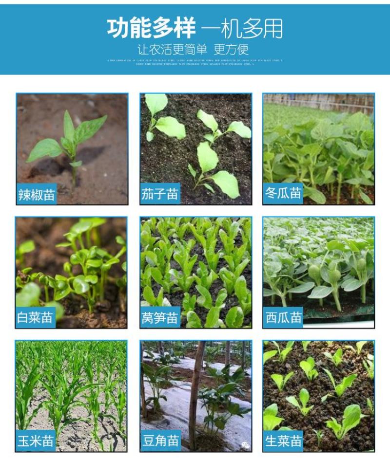 栽苗器移栽器种菜神器种子器点播机施肥器种苗器移栽机栽苗机