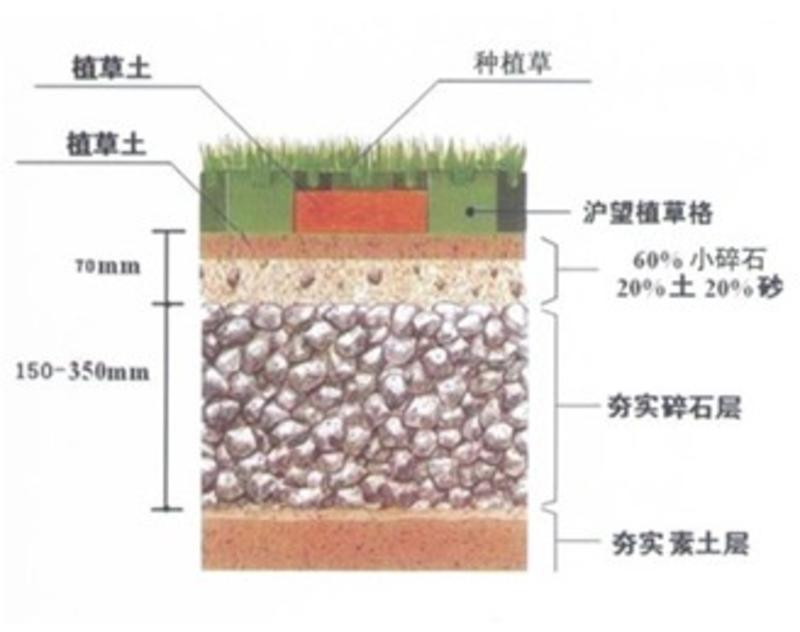 植草格停车场绿化专用施工方便快捷