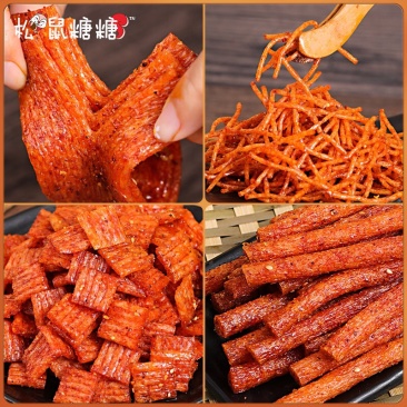 网红辣条四种