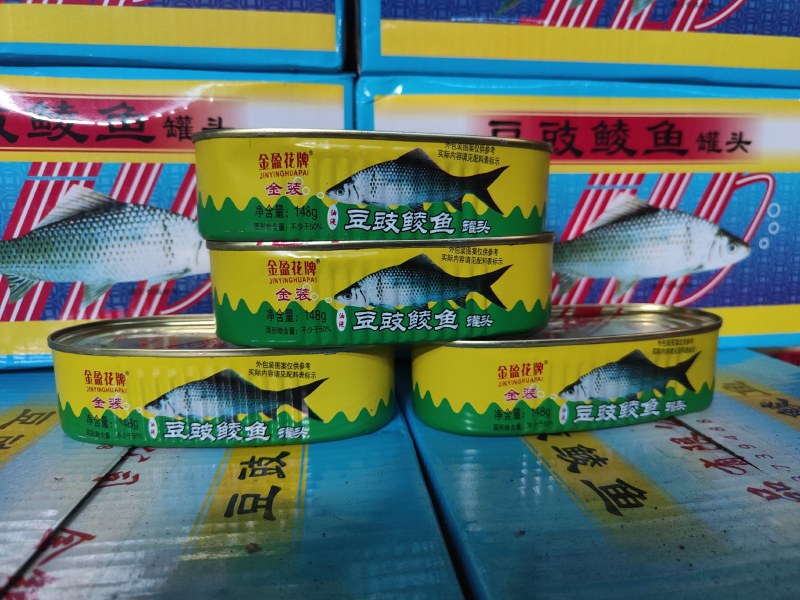 【网红食品】正宗开罐即食鱼罐头豆豉鲮鱼罐头，24罐/箱