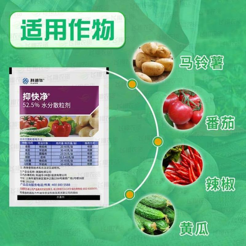 进口杜邦抑快净噁酮·霜脲氰52.5%霜霉病早疫病杀菌剂