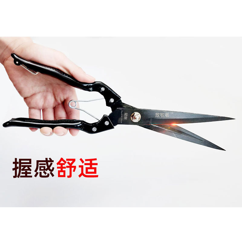 手动羊毛剪刀牛毛剪马鬃剪刀宠物剪羊毛剪弹簧剪刀兔毛剪