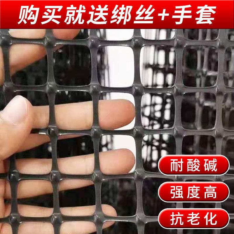 加厚黑色塑料网养鸡鸭网圈玉米网果园圈地围栏黑胶漏粪网土工