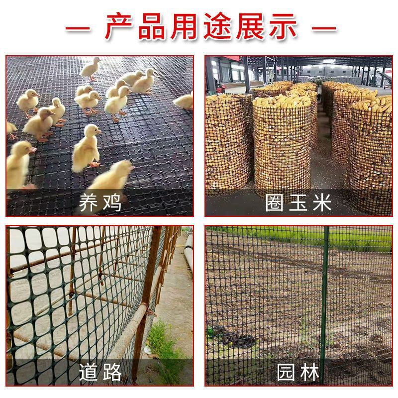 加厚黑色塑料网养鸡鸭网圈玉米网果园圈地围栏黑胶漏粪网土工