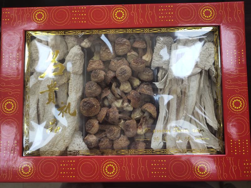 野生菌礼盒山珍随手礼三拼四拼