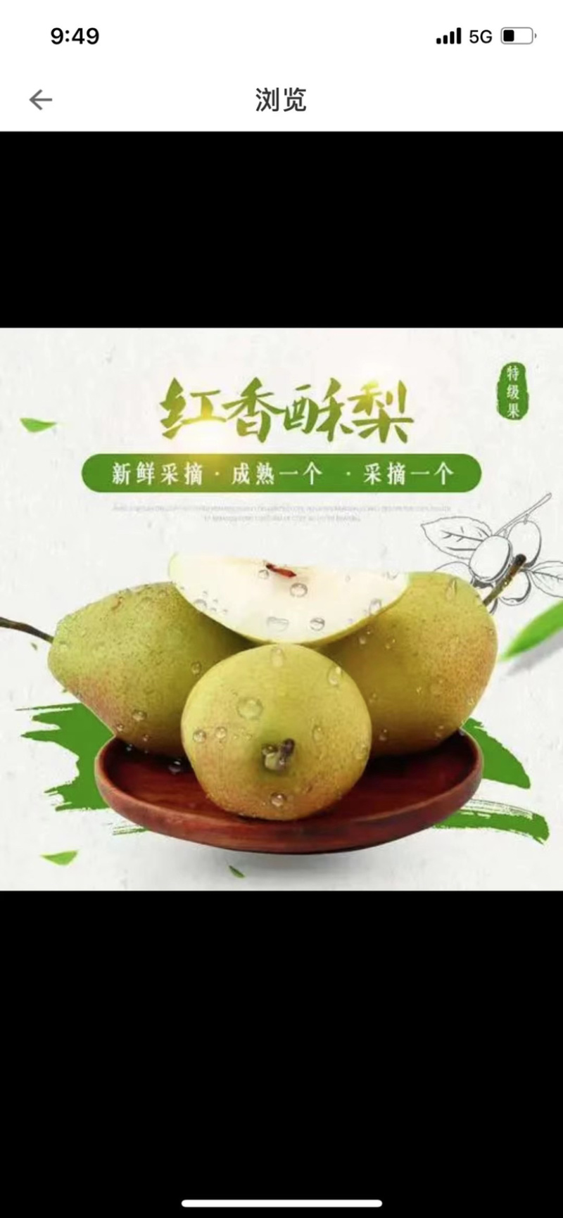 红香酥梨
