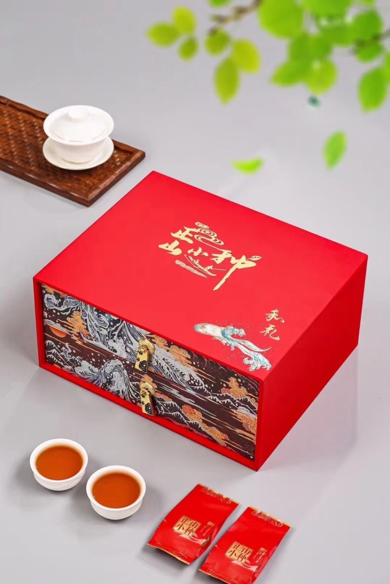 正山小种红茶武夷山茶叶香浓耐泡原味红茶500g礼盒装茶叶