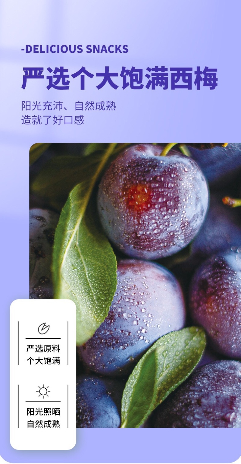 加州西梅果脯蜜饯办公室休闲小零食酸甜话梅梅子果