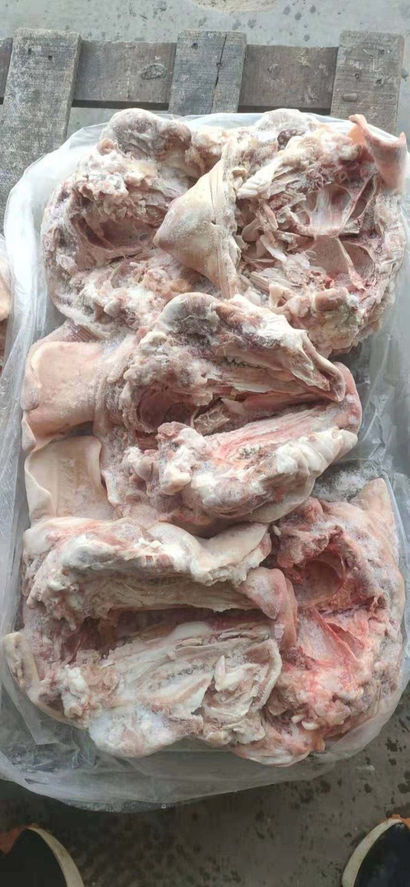 肥猪去耳劈半猪头，货源稳定，手续齐全，品质保证