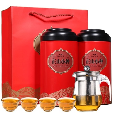 包邮【赠一壶四杯】正山小种500克茶叶红茶礼盒装