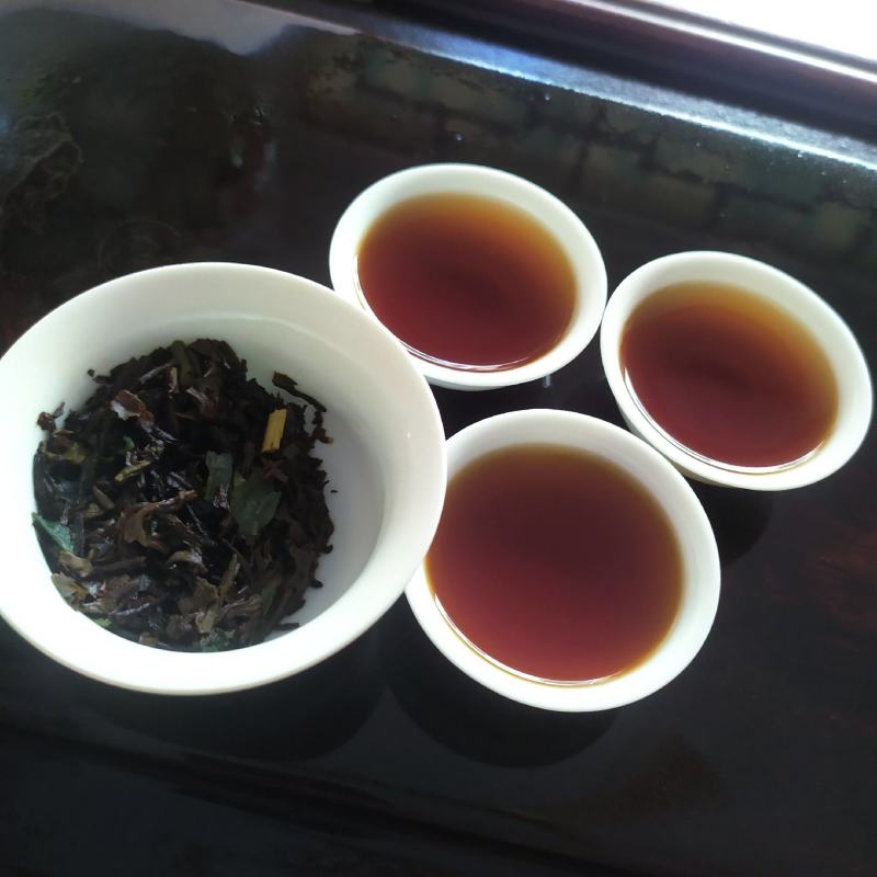 糯香小金砖云南普洱茶熟茶1斤共2盒林老根古树茶宫廷糯米香