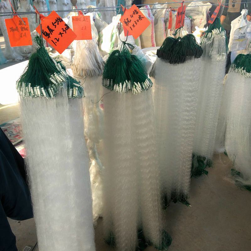渔网白条鱼网1指粘网半指单层挂网沉网浮网捕鱼网（包邮）