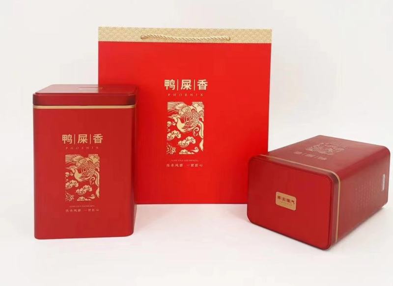 潮州凤凰山鸭屎香单丛茶茶礼礼盒一提两罐配袋