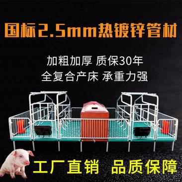 母猪产床双体单体国标2.5养猪设备定位栏保育床加厚2.2