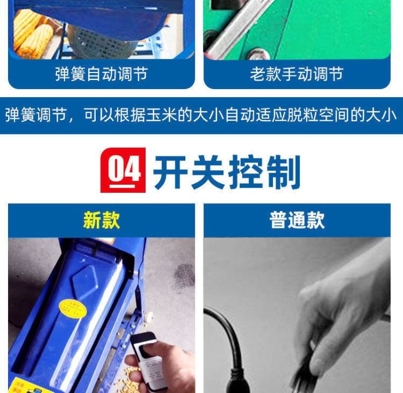 电动玉米脱粒机家用小型加厚打苞谷米机器全自动220v电动