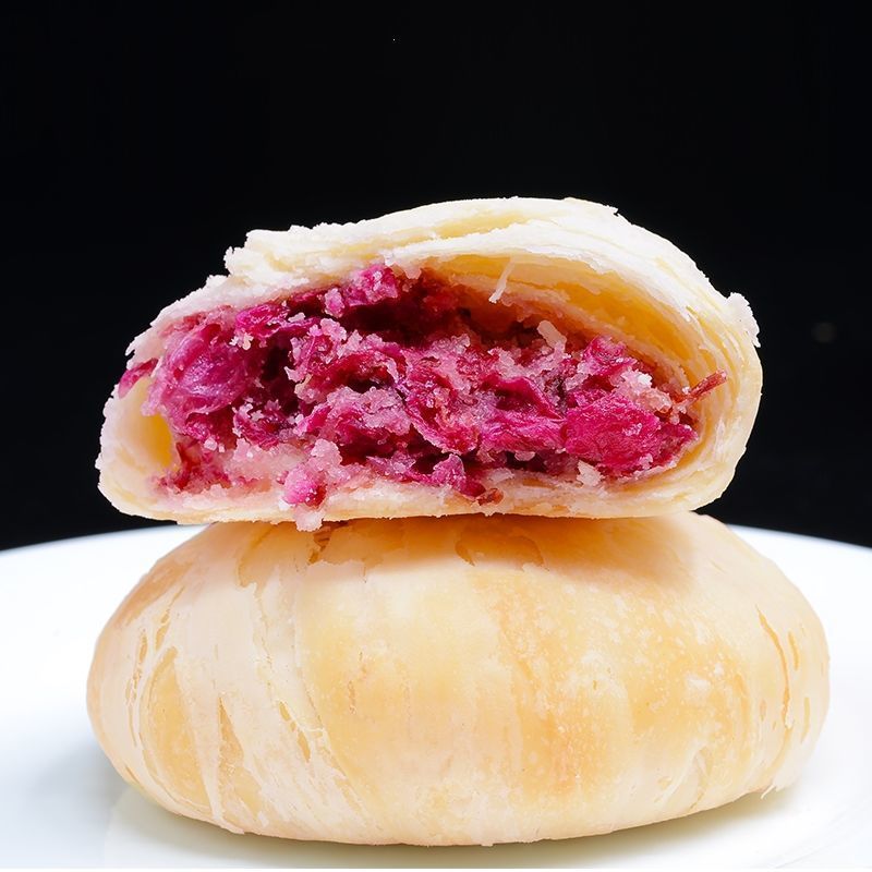 正宗鲜花饼秘制玫瑰味好吃的东西早餐糕点点心网红小零食小吃