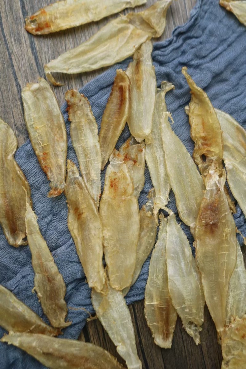 60头大口赤嘴鱼胶花胶批发足干全部平整花边完整