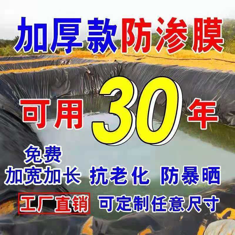 鱼塘防渗膜加厚全新料土工膜鱼塘专用膜鱼池防水布蓄水池藕池