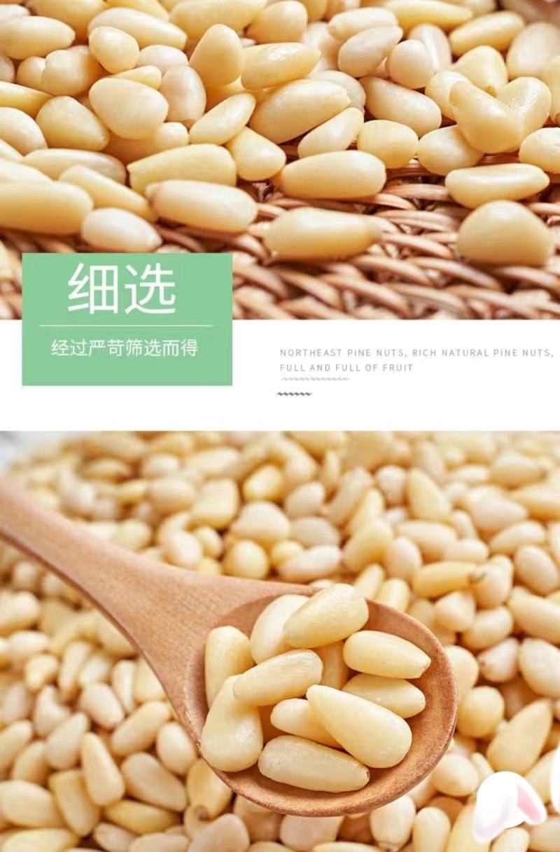 原味东北松子仁无壳熟松子仁零食松子干果酥脆醇香美