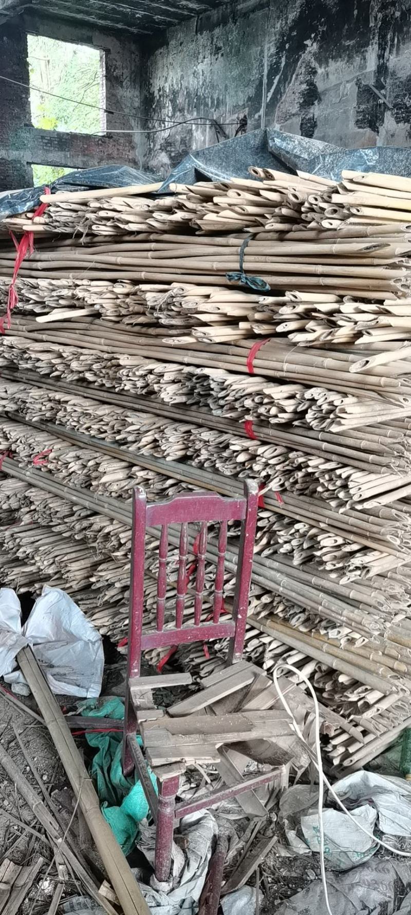 旗杆小种菜竹竿插地专用细条架黄瓜豆角室内外竹子隔断挡墙爬