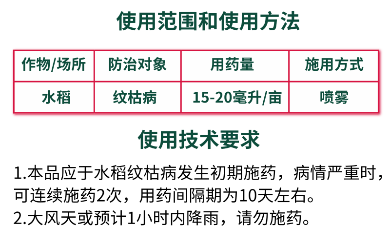 农用30%苯甲丙环唑水稻纹枯病农药苯醚甲环唑丙环唑杀菌剂