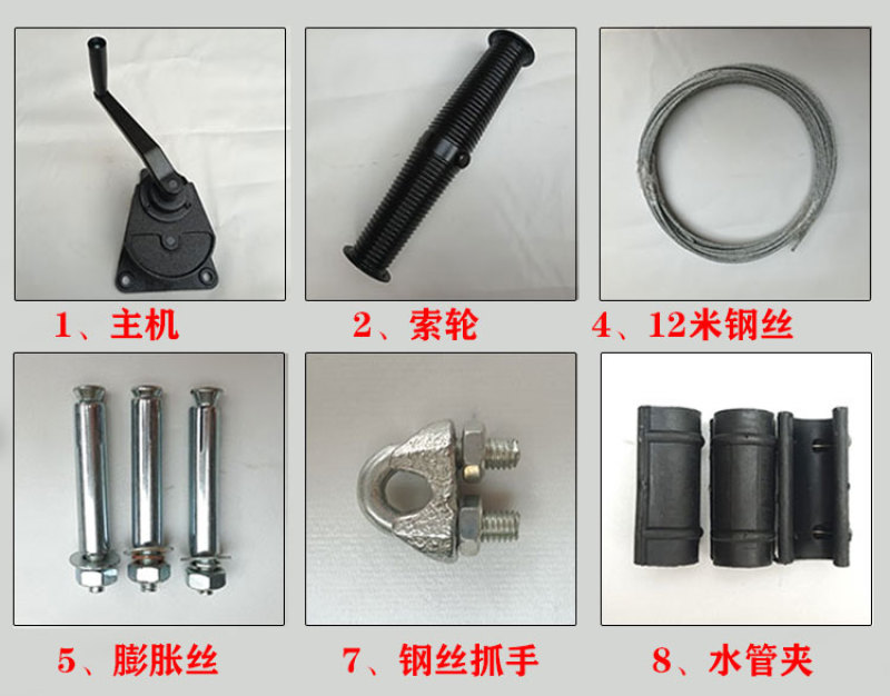 猪场卷帘机铸铁养殖场卷帘布手动手摇升降器