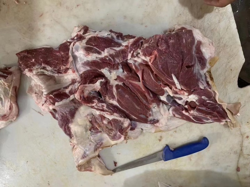 带皮羊肉纯干货带皮去骨羊肉前后腿肉🔥