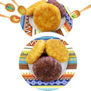 2020网红粗粮紫薯酥饼南瓜千层酥陷饼传统手工糕点42g