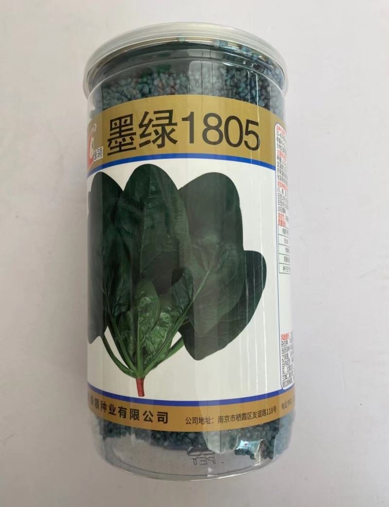 菠菜种子绿领墨绿1806中早熟叶色黑绿叶肉厚生长速度