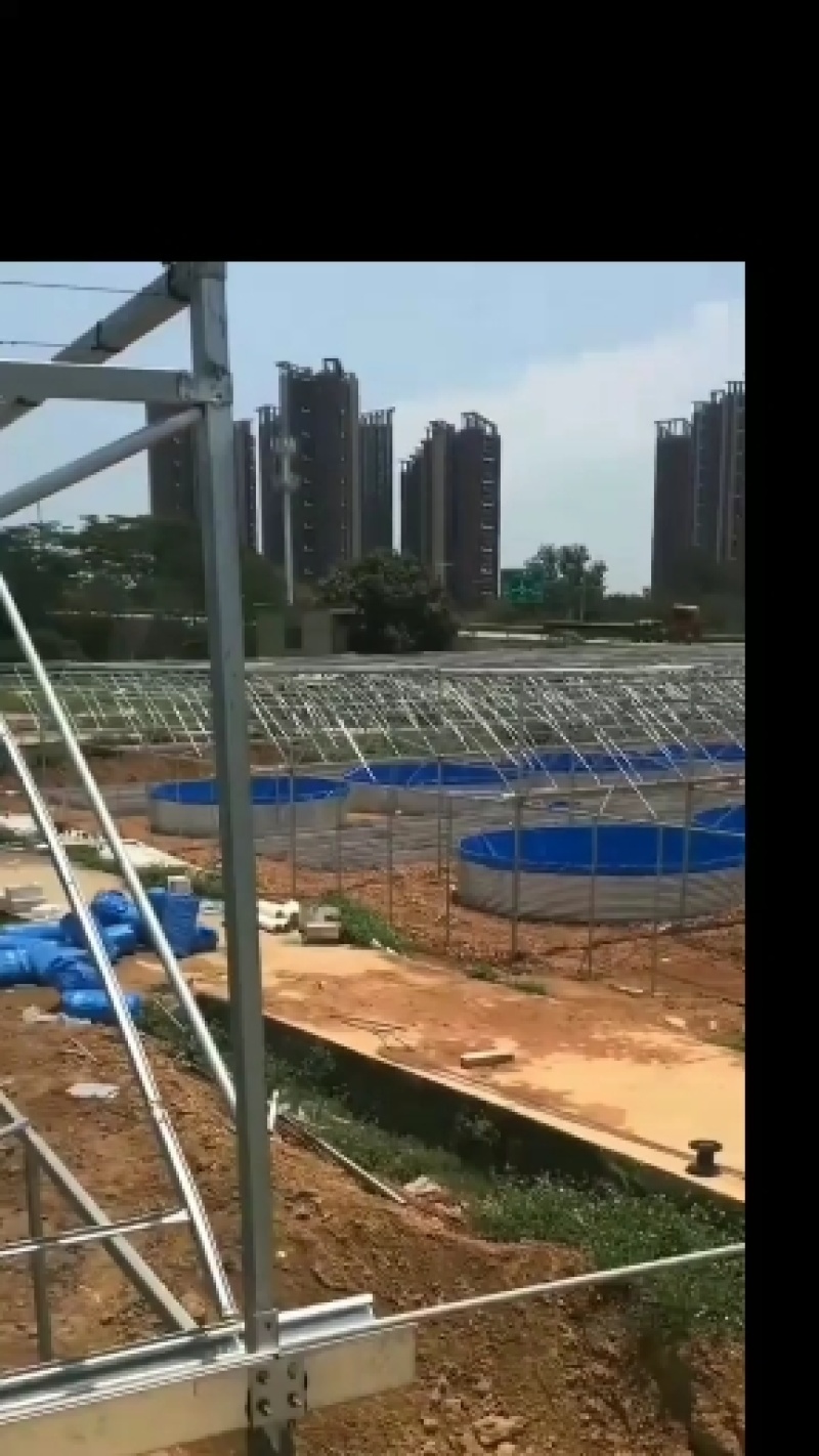镀锌板高密度帆布池，镀锌板支架，蓄水池