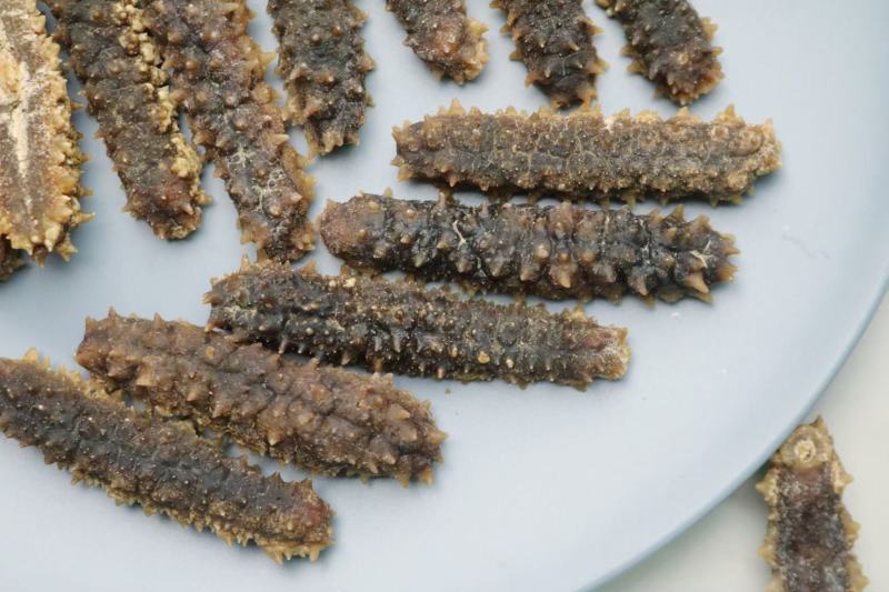 AA精选30头淡干印尼黑刺王淡干货8倍泡发率带刺海参
