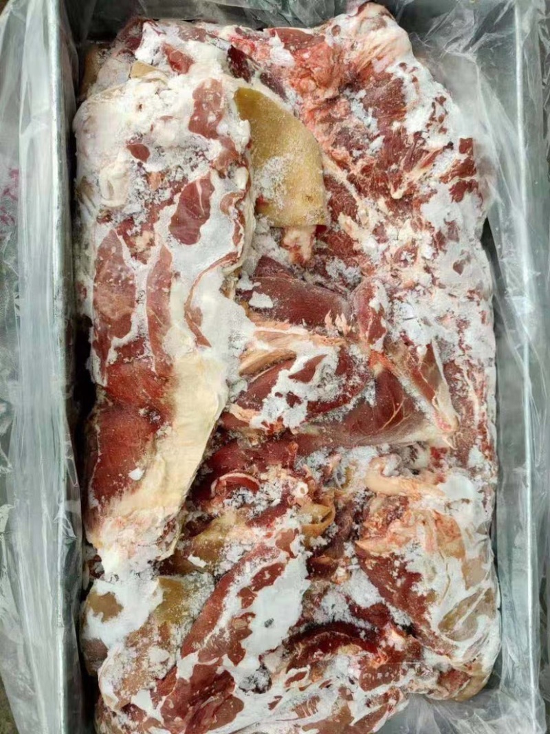 纯干带皮羊肉精修去油前后腿肉质量保障价格低可视频看货