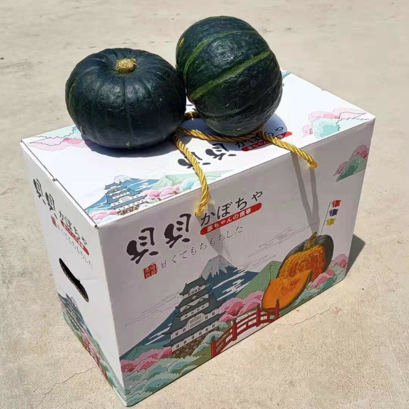 **进口种源真贝贝南瓜礼盒常年加工基地直发贝贝南瓜