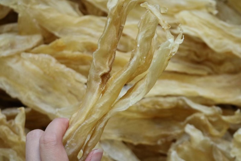 20头阴阳扁条鱼胶花胶批发没有油漂亮货干度好